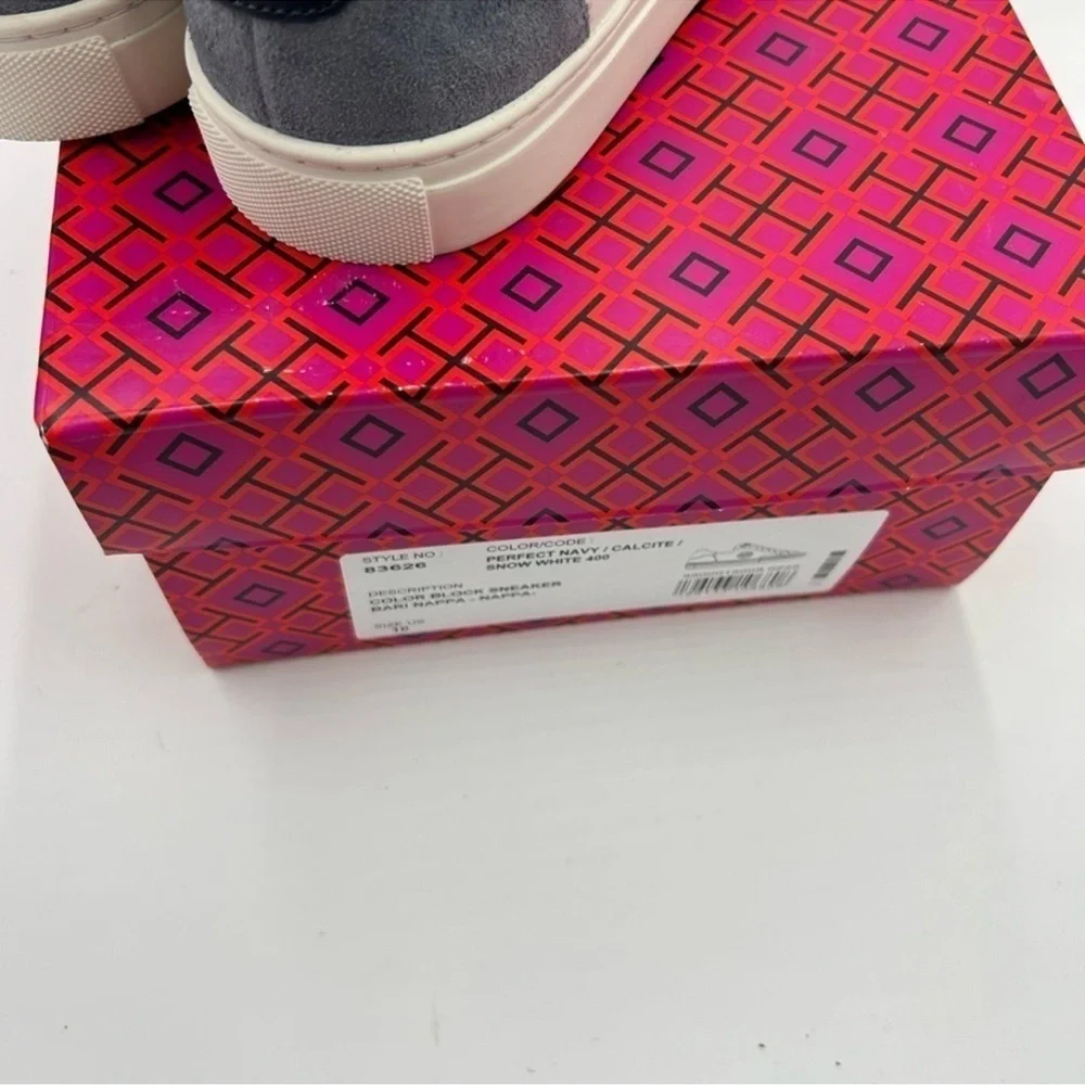 Women’s Tory Burch, color block signature logo sneakers size 10